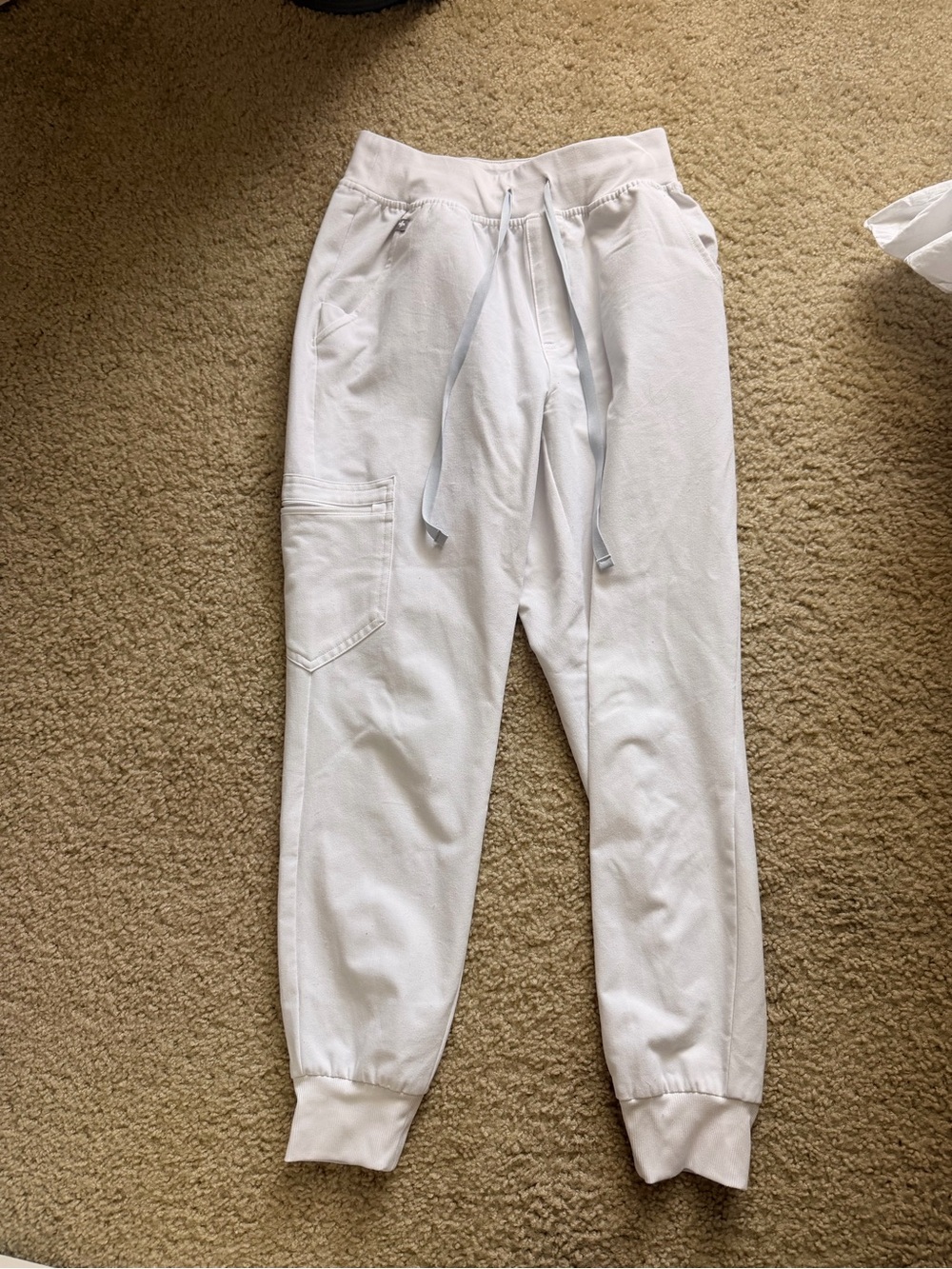 Figs White Jogger Scrub Pants